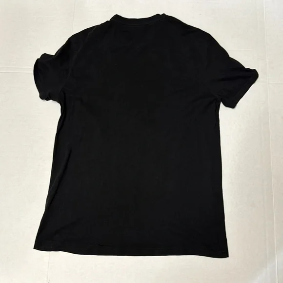 H&M Black Men’s Regular Fit Short Sleeve T-shirt Size Medium - Picture 4 of 4